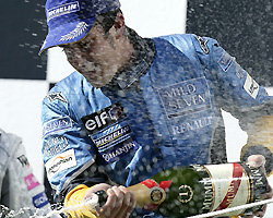 Фернандо Алонсо — победитель Гран-при Венгрии 2003 года